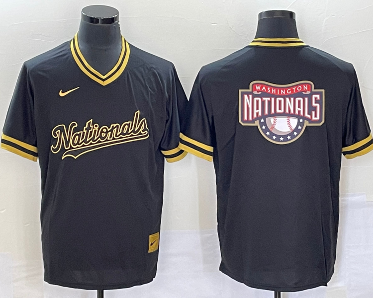 Men's Washington Nationals Black Alternate Authentic Team Jersey