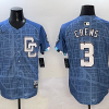 Men's Washington Nationals Dylan Crews #3 Blue 2025 City Connect Limited Jersey