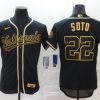 Men's Washington Nationals Juan Soto #22 Black Baseball Jersey