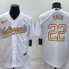 Men's Washington Nationals Juan Soto #22 White Stitched Jersey