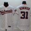 Men's Washington Nationals Max Scherzer #31 White Alternate Jersey