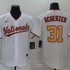 Men's Washington Nationals Max Scherzer #31 White Stitched Jersey
