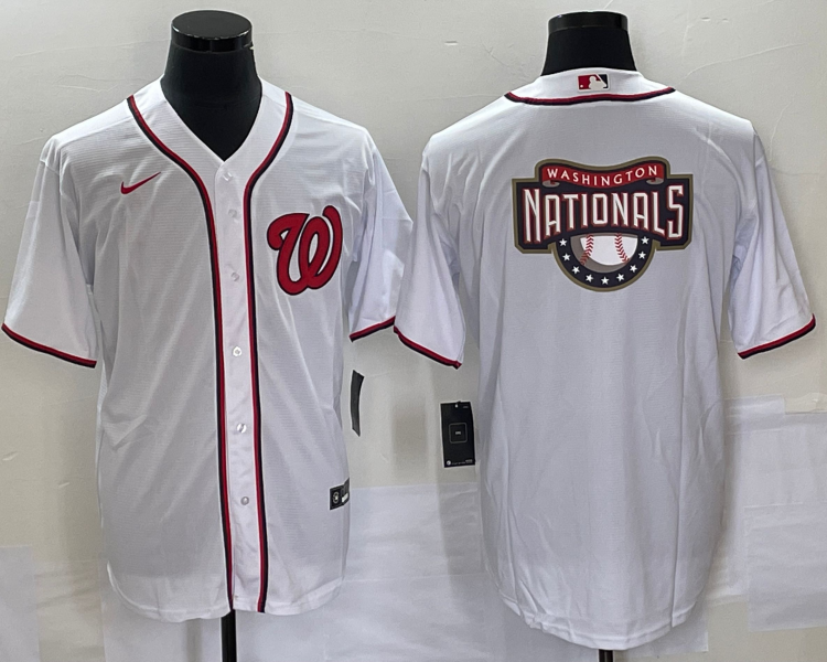 Men's Washington Nationals White Home Team Jersey