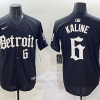 Men's Detroit Tigers Al Kaline #6 Black Limited Jersey
