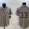 Men's Detroit Tigers Colt Keith #33 Gray Road Limited Jersey