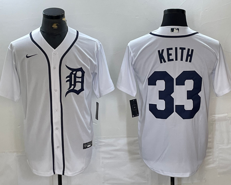 Men's Detroit Tigers Colt Keith #33 White Home Limited Jersey