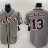 Men's Detroit Tigers Dillon Dingler #13 Gray Limited Jersey
