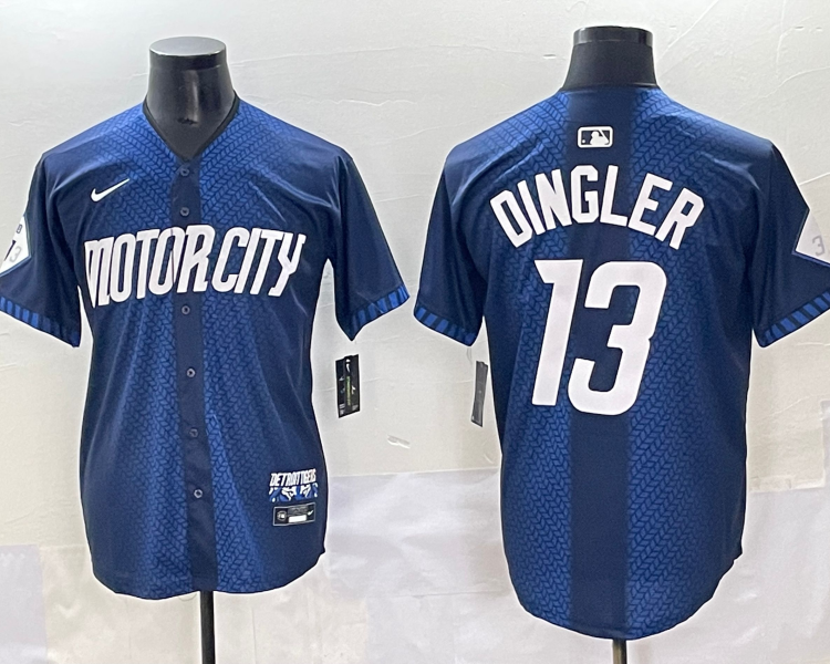 Men's Detroit Tigers Dillon Dingler #13 Navy City Connect Limited Jersey