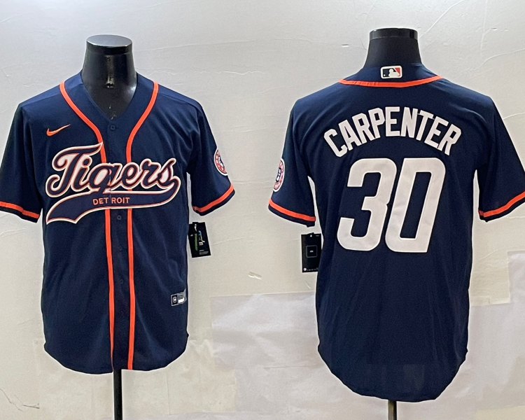 Men's Detroit Tigers Kerry Carpenter #30 Navy Jersey