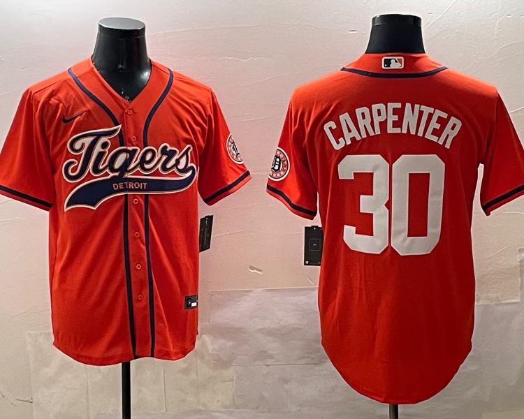 Men's Detroit Tigers Kerry Carpenter #30 Orange Jersey