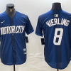 Men's Detroit Tigers Matt Vierling #8 Navy 2024 City Connect Limited Jersey