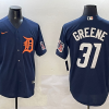 Men's Detroit Tigers Riley Greene #31 Navy Limited Jersey