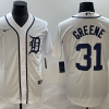 Men's Detroit Tigers Riley Greene #31 White Jersey
