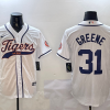 Men's Detroit Tigers Riley Greene #31 White Jersey