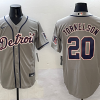Men's Detroit Tigers Spencer Torkelson #20 Gray Jersey