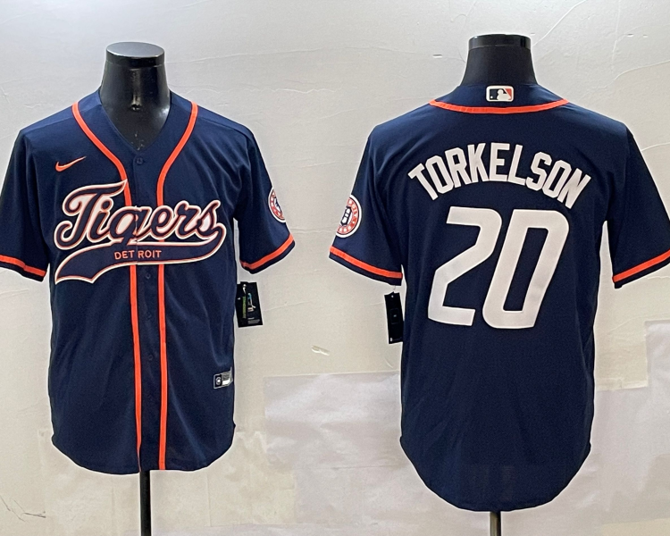 Men's Detroit Tigers Spencer Torkelson #20 Navy Jersey