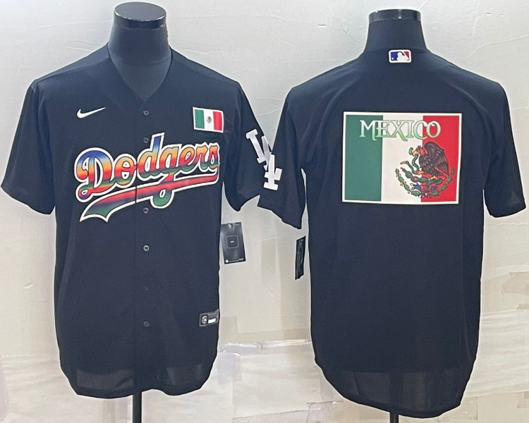 Men's Los Angeles Dodgers Black Alternate Team Jersey