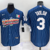 Men's Los Angeles Dodgers Chris Taylor #3 Blue Authentic Jersey