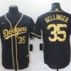 Men's Los Angeles Dodgers Cody Bellinger #35 Black Authentic Jersey