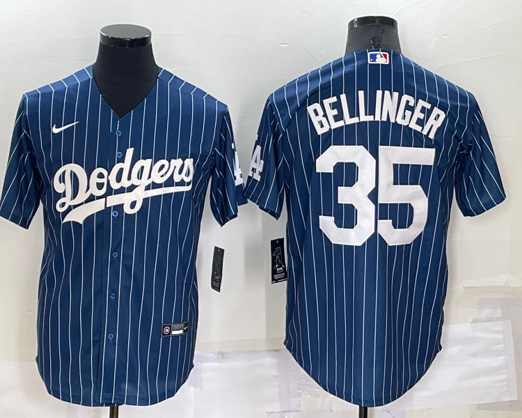 Men's Los Angeles Dodgers Cody Bellinger #35 Blue Baseball Jersey