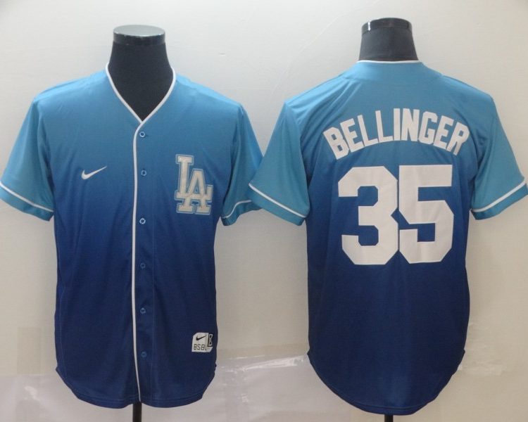 Men's Los Angeles Dodgers Cody Bellinger #35 Blue Jersey