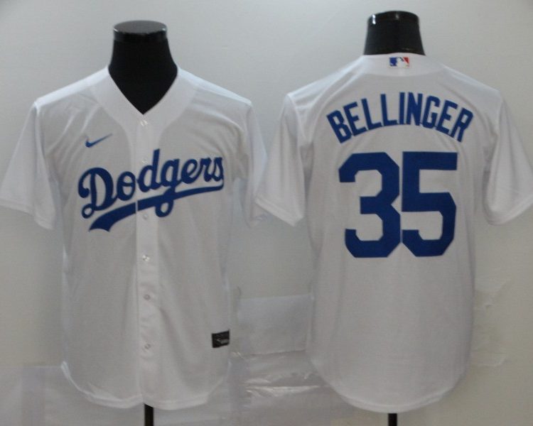 Men's Los Angeles Dodgers Cody Bellinger #35 White Baseball Jersey