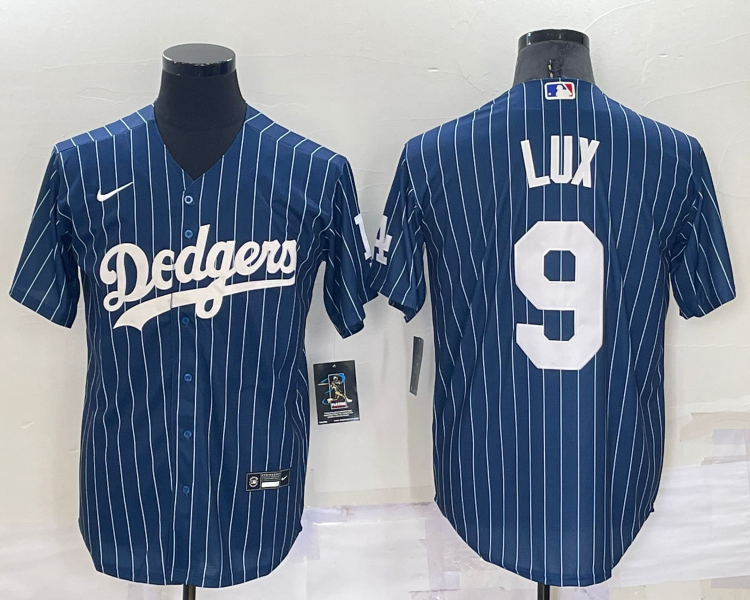 Men's Los Angeles Dodgers Gavin Lux #9 Blue Baseball Jersey