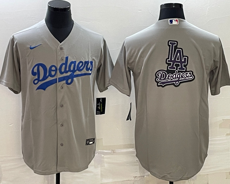 Men's Los Angeles Dodgers Gray Baseball Jersey