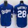 Men's Los Angeles Dodgers J.D. Martinez #28 Blue Baseball Jersey
