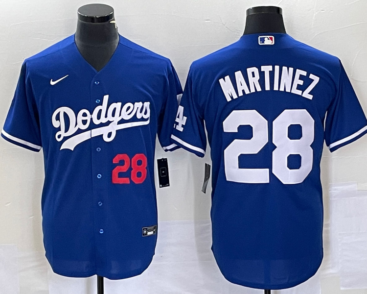 Men's Los Angeles Dodgers J.D. Martinez #28 Blue Jersey