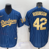 Men's Los Angeles Dodgers Jackie Robinson #42 Blue Jersey