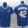 Men's Los Angeles Dodgers Jackie Robinson #42 Blue Jersey