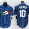 Men's Los Angeles Dodgers Justin Turner #10 Blue Jersey