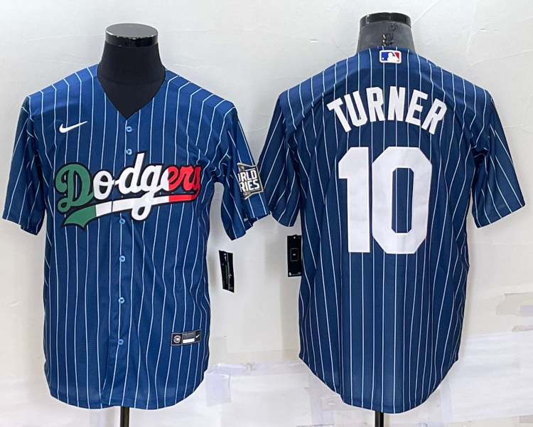 Men's Los Angeles Dodgers Justin Turner #10 Blue Jersey