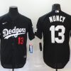 Men's Los Angeles Dodgers Max Muncy #13 Black Stitched Jersey