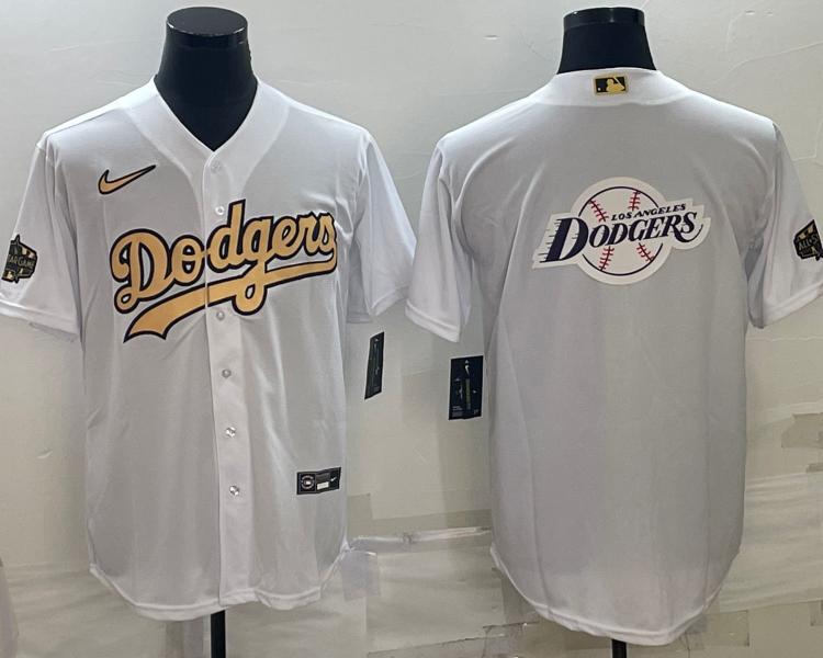 Men's Los Angeles Dodgers White Alternate Name Jersey