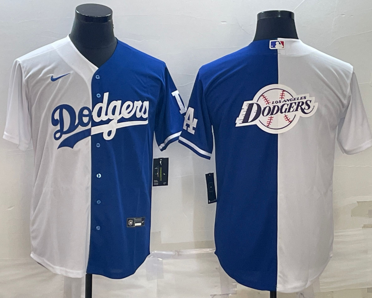 Men's Los Angeles Dodgers White/Blue Baseball Jersey