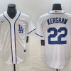 Men's Los Angeles Dodgers Clayton Kershaw #22 White Limited Jersey