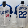 Men's Los Angeles Dodgers Clayton Kershaw #22 White Limited Jersey