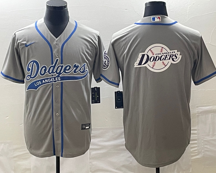 Men's Los Angeles Dodgers Gray Jersey Joint Edition