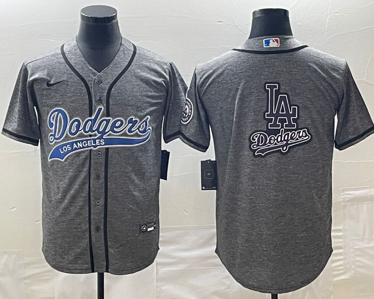Men's Los Angeles Dodgers Gray Joint Edition Team Jersey