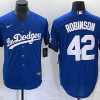 Men's Los Angeles Dodgers Jackie Robinson #42 Royal City Connect Jersey