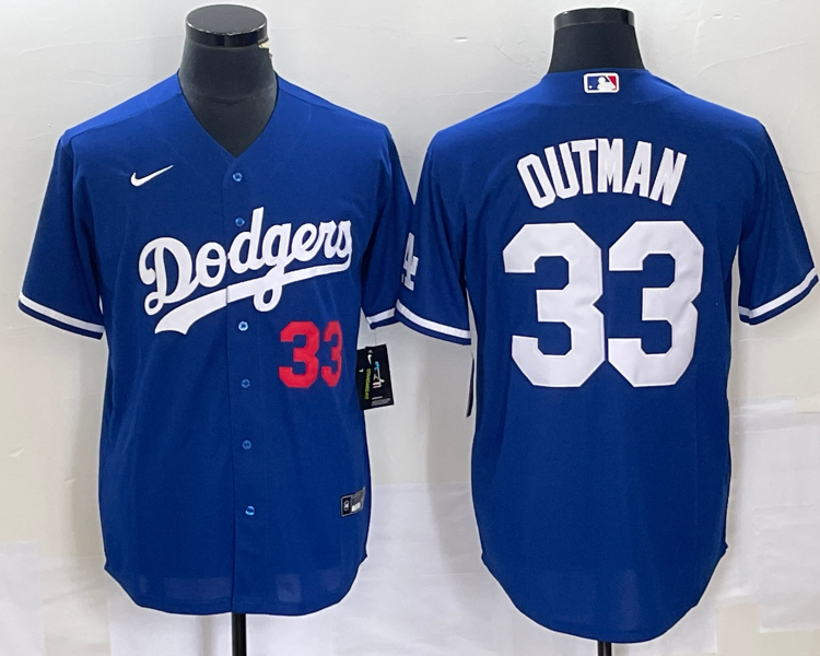 Men's Los Angeles Dodgers James Outman #33 Royal Jersey