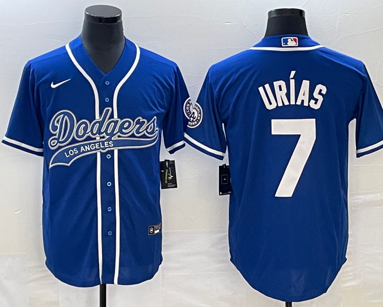 Men's Los Angeles Dodgers Julio Urias #7 Royal Jersey Joint Edition