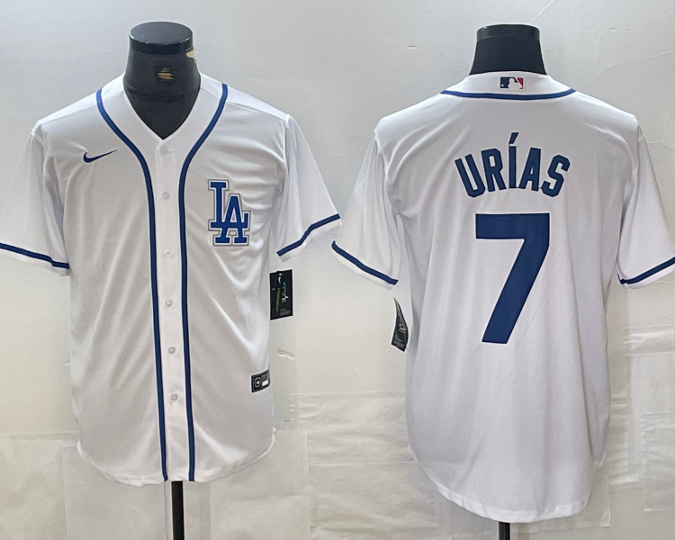 Men's Los Angeles Dodgers Julio Urias #7 White Limited Jersey
