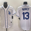 Men's Los Angeles Dodgers Max Muncy #13 White Limited Jersey