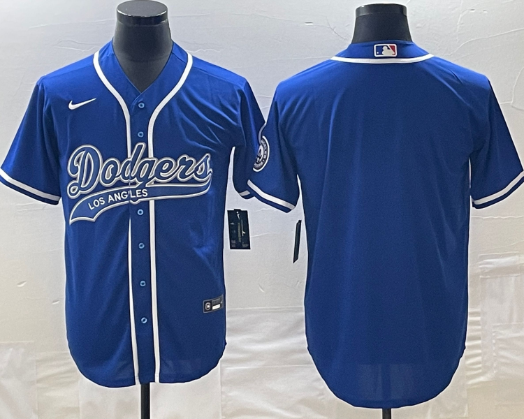 Men's Los Angeles Dodgers Royal Blank Jersey Joint Edition