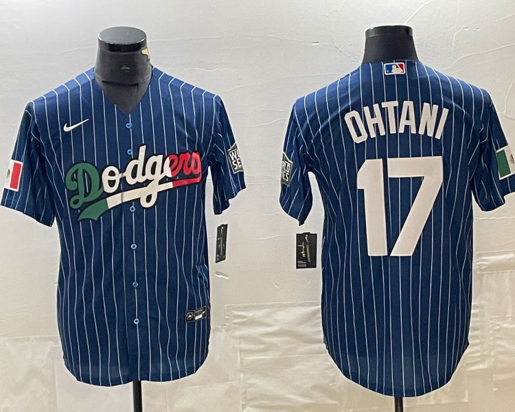 Men's Los Angeles Dodgers Shohei Ohtani #17 Royal Authentic Team Jersey