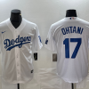 Men's Los Angeles Dodgers Shohei Ohtani #17 White Home Jersey