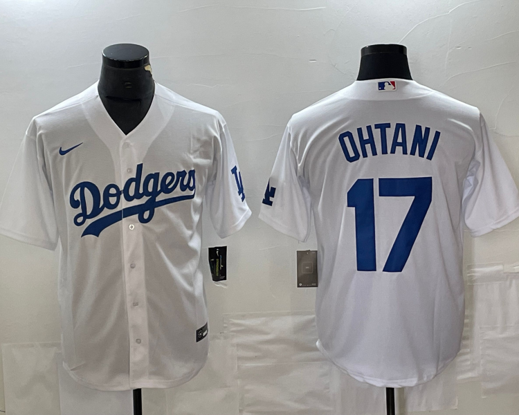 Men's Los Angeles Dodgers Shohei Ohtani #17 White Home Jersey